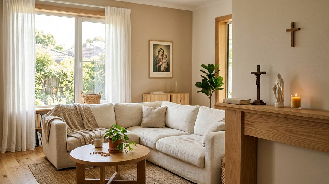 Cómo crear un hogar católico con decoración sencilla y sentido.