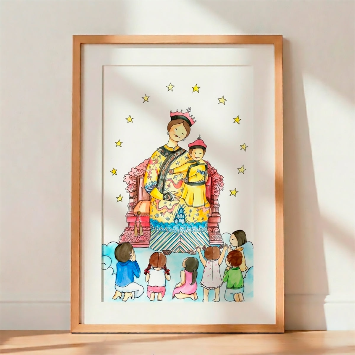 Virgen She Shan Enmarcada