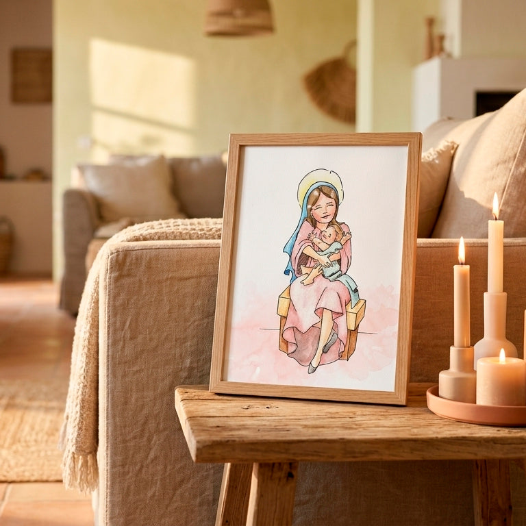 Lámina Virgen Llenita de Gracia