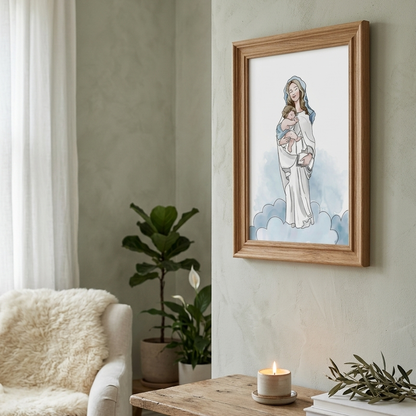 Lámina Virgen de la Alegría