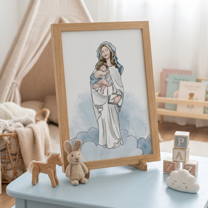 Lámina Virgen de la Alegría