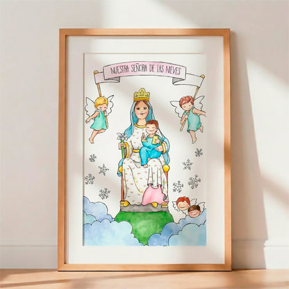 Virgen Nieves Enmarcada