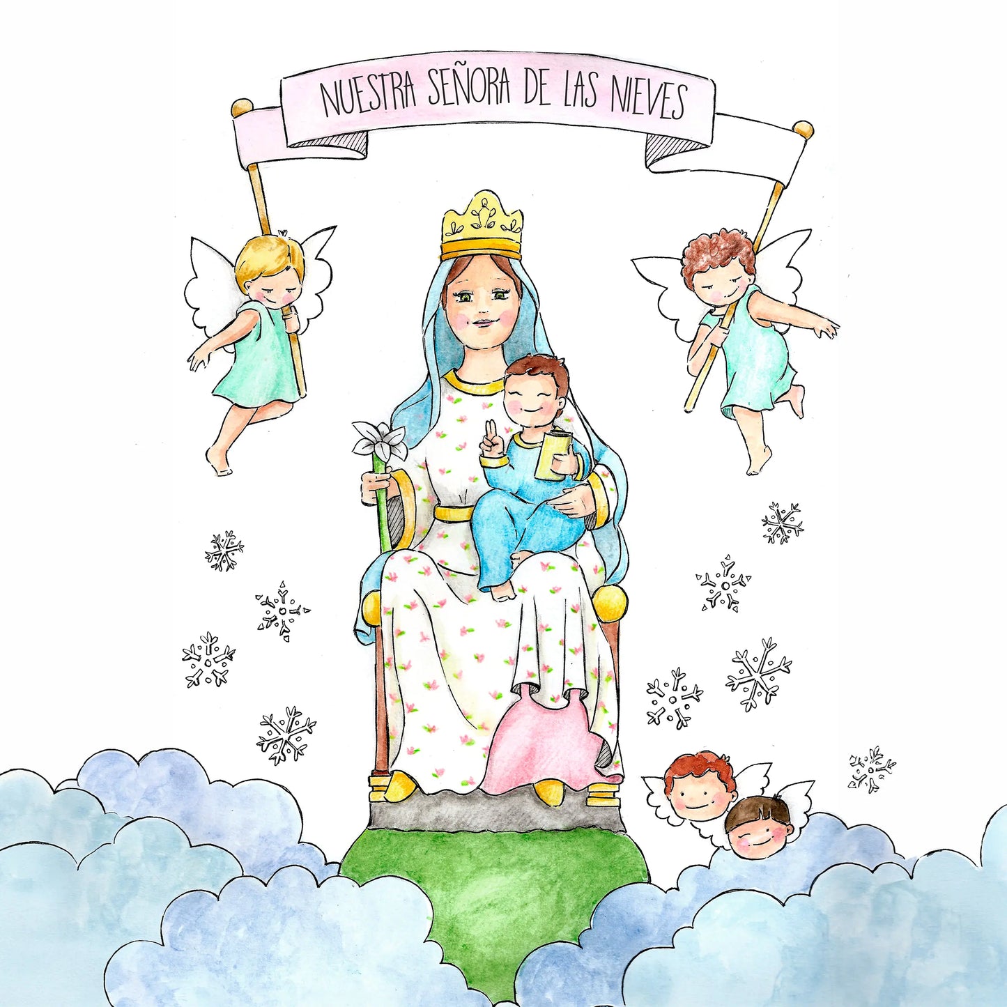 lamina virgen nieves